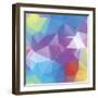 Abstract Triangle Background-Dmitriy Sergeev-Framed Art Print