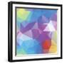 Abstract Triangle Background-Dmitriy Sergeev-Framed Art Print