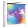 Abstract Triangle Background-Dmitriy Sergeev-Framed Art Print