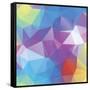 Abstract Triangle Background-Dmitriy Sergeev-Framed Stretched Canvas