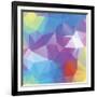 Abstract Triangle Background-Dmitriy Sergeev-Framed Art Print