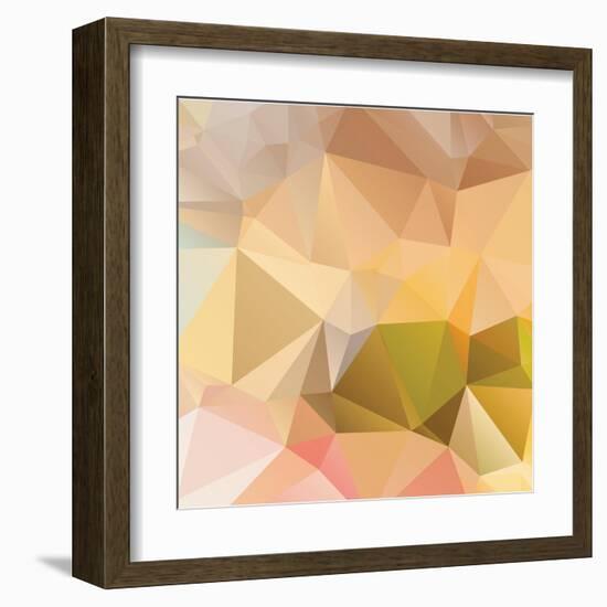 Abstract Triangle Background-Dmitriy Sergeev-Framed Art Print