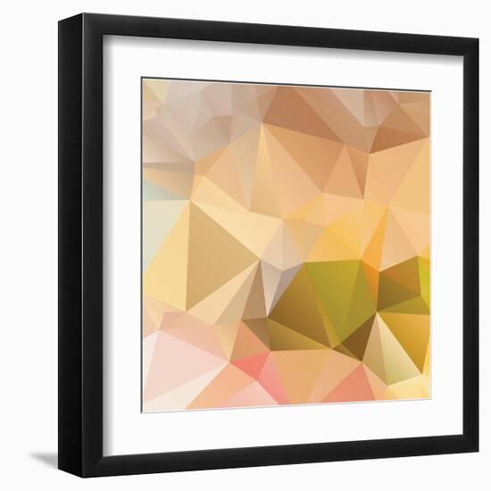 Abstract Triangle Background-Dmitriy Sergeev-Framed Art Print