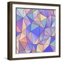 Abstract Triangle Background-epic44-Framed Art Print