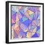 Abstract Triangle Background-epic44-Framed Art Print