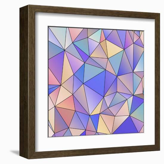 Abstract Triangle Background-epic44-Framed Art Print