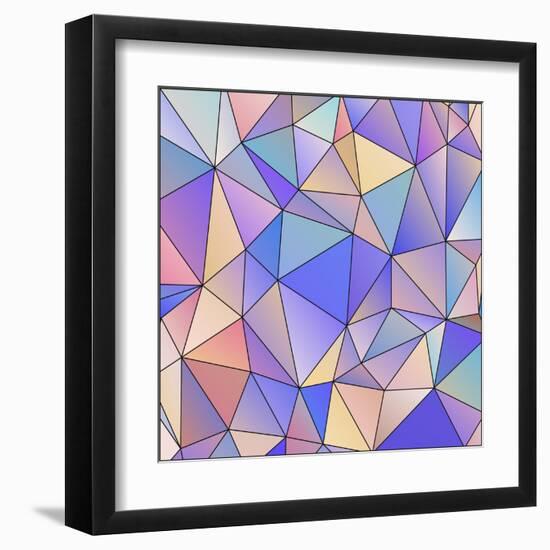 Abstract Triangle Background-epic44-Framed Art Print