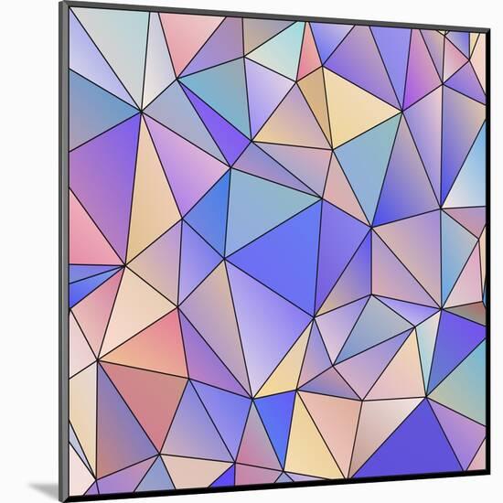 Abstract Triangle Background-epic44-Mounted Art Print