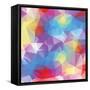 Abstract Triangle Background-Dmitriy Sergeev-Framed Stretched Canvas