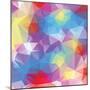 Abstract Triangle Background-Dmitriy Sergeev-Mounted Art Print