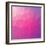 Abstract Triangle Geometric Square Colorful Vector Background-aquir-Framed Art Print