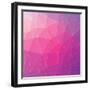 Abstract Triangle Geometric Square Colorful Vector Background-aquir-Framed Art Print