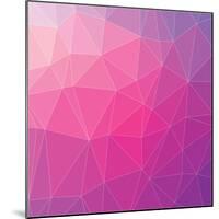 Abstract Triangle Geometric Square Colorful Vector Background-aquir-Mounted Art Print