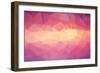 Abstract Triangle Geometrical Multicolored Background-artnis-Framed Art Print