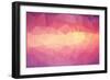 Abstract Triangle Geometrical Multicolored Background-artnis-Framed Art Print