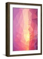 Abstract Triangle Geometrical Multicolored Background-artnis-Framed Art Print