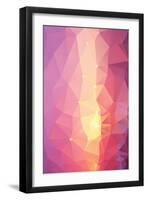 Abstract Triangle Geometrical Multicolored Background-artnis-Framed Art Print