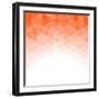 Abstract Triangle Mosaic Gradient Colorful Background-karandaev-Framed Art Print