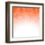 Abstract Triangle Mosaic Gradient Colorful Background-karandaev-Framed Art Print