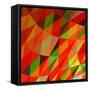 Abstract Triangle Mosaic Vector Background-HunThomas-Framed Stretched Canvas