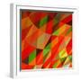Abstract Triangle Mosaic Vector Background-HunThomas-Framed Art Print