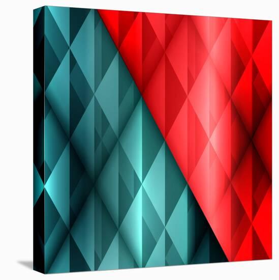 Abstract Triangles Business Design - Eps10 Vector Illustration-HunThomas-Stretched Canvas