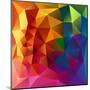 Abstract Triangles Colorful Background-art_of_sun-Mounted Art Print