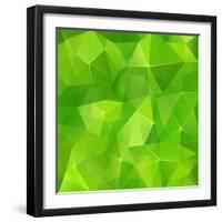 Abstract Triangles Geometry Background-art_of_sun-Framed Art Print