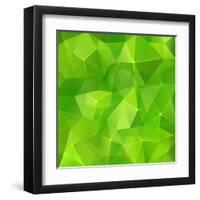 Abstract Triangles Geometry Background-art_of_sun-Framed Art Print