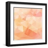 Abstract Triangles Geometry Vector Background-art_of_sun-Framed Art Print