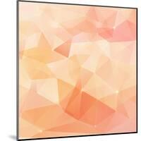 Abstract Triangles Geometry Vector Background-art_of_sun-Mounted Art Print
