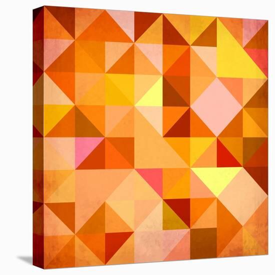 Abstract Triangles Grunge-art_of_sun-Stretched Canvas