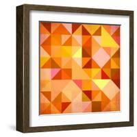 Abstract Triangles Grunge-art_of_sun-Framed Art Print