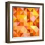 Abstract Triangles Grunge-art_of_sun-Framed Art Print