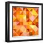 Abstract Triangles Grunge-art_of_sun-Framed Art Print