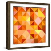 Abstract Triangles Grunge-art_of_sun-Framed Art Print