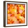 Abstract Triangles Grunge-art_of_sun-Framed Art Print