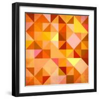 Abstract Triangles Grunge-art_of_sun-Framed Art Print