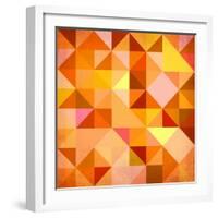 Abstract Triangles Grunge-art_of_sun-Framed Art Print