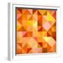 Abstract Triangles Grunge-art_of_sun-Framed Art Print