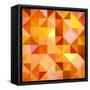 Abstract Triangles Grunge-art_of_sun-Framed Stretched Canvas