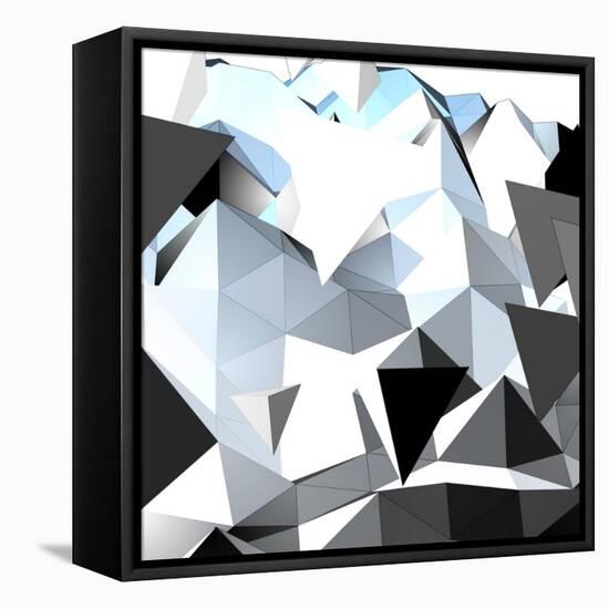 Abstract Triangular Background-VolsKinvols-Framed Stretched Canvas