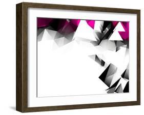 Abstract Triangular Background-VolsKinvols-Framed Art Print