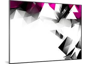 Abstract Triangular Background-VolsKinvols-Mounted Art Print