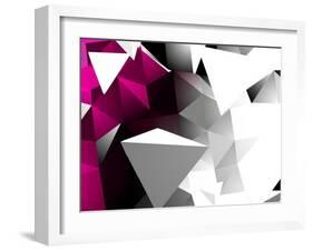 Abstract Triangular Background-VolsKinvols-Framed Art Print