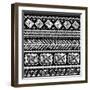 Abstract Tribal Pattern-transiastock-Framed Art Print