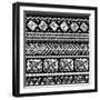 Abstract Tribal Pattern-transiastock-Framed Art Print