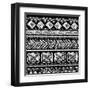 Abstract Tribal Pattern-transiastock-Framed Art Print