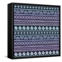 Abstract Tribal Pattern-transiastock-Framed Stretched Canvas