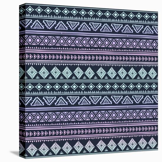 Abstract Tribal Pattern-transiastock-Stretched Canvas